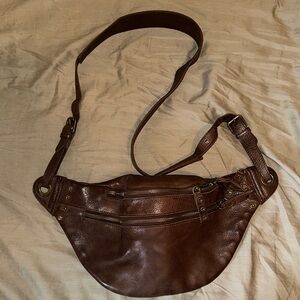 Free People Brown Crossbody Bag